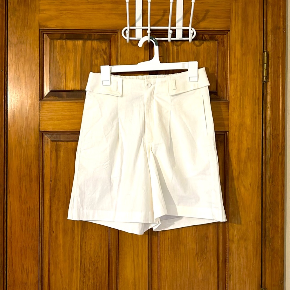 Belle Paque white Bermuda shorts old money style size M